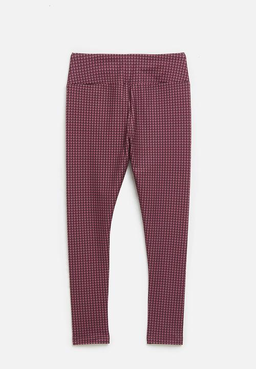 Converse - Cnvg high rise printed legging - deep bordeaux