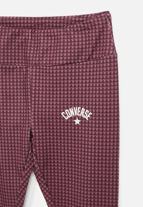 Converse - Cnvg high rise printed legging - deep bordeaux