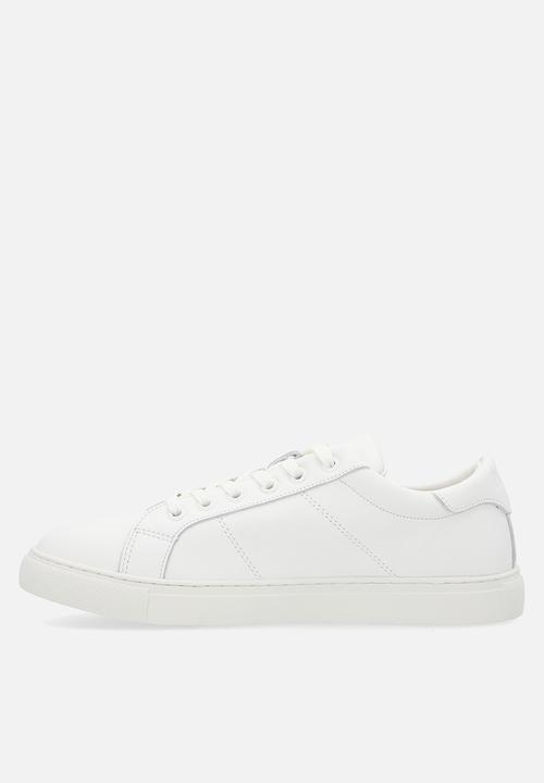 POLO - Classic white leather sneaker - white
