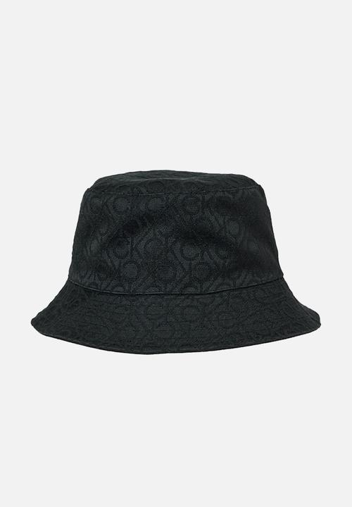 Calvin Klein - Monogram reversible bucket hat - black