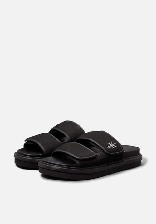 Calvin Klein - Double Bar Sandal Mtl - Black