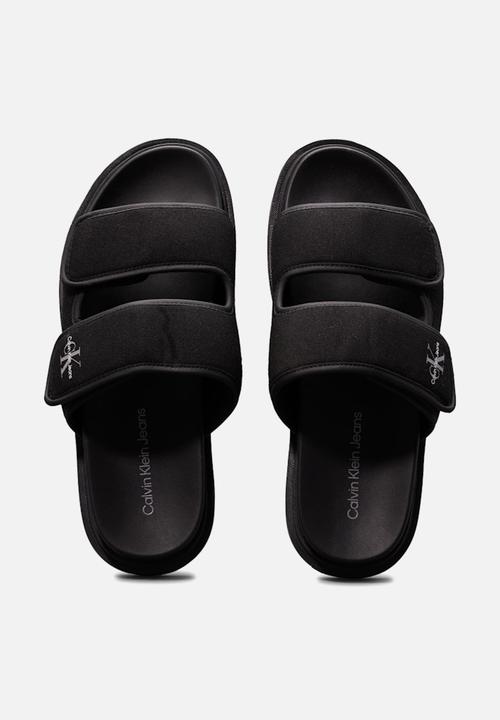 Calvin Klein - Double Bar Sandal Mtl - Black