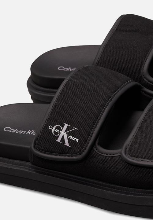 Calvin Klein - Double Bar Sandal Mtl - Black