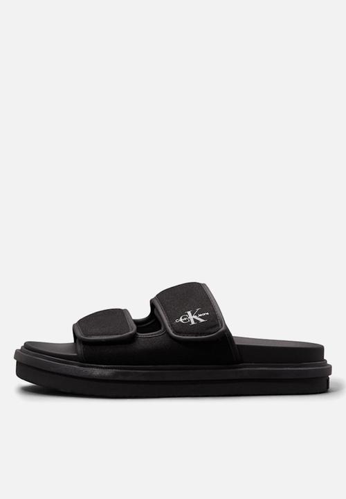 Calvin Klein - Double Bar Sandal Mtl - Black