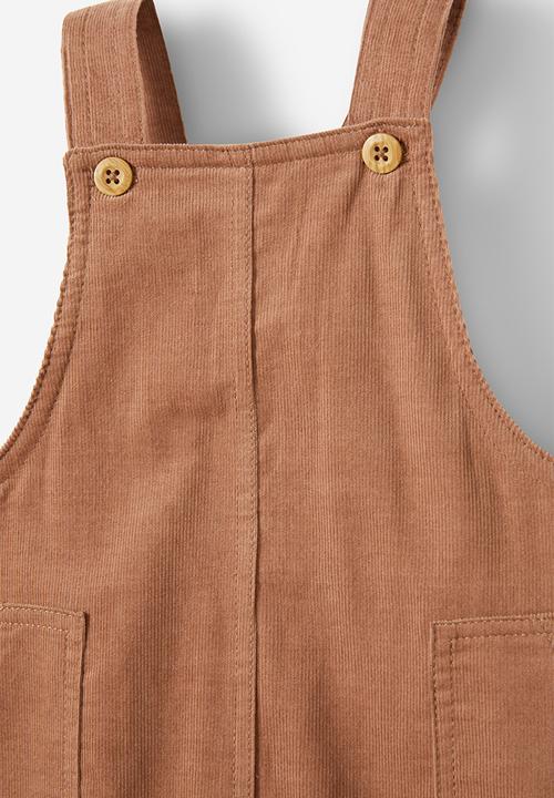 Cotton On - Samson cord overall - taupy brown
