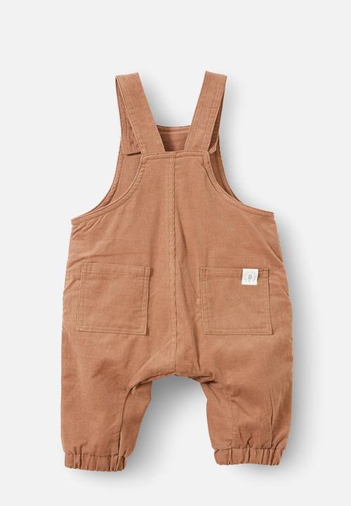 Cotton On - Samson cord overall - taupy brown