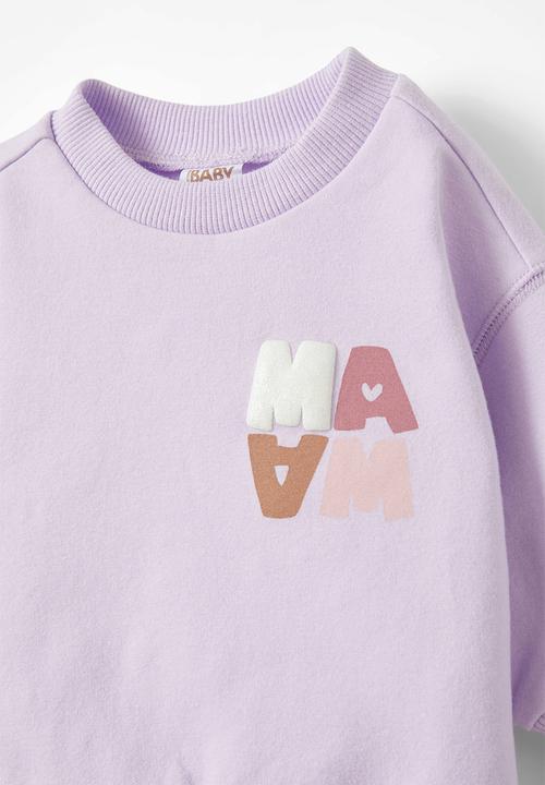 Cotton On - Alma drop shoulder sweater - vintage lilac/mama