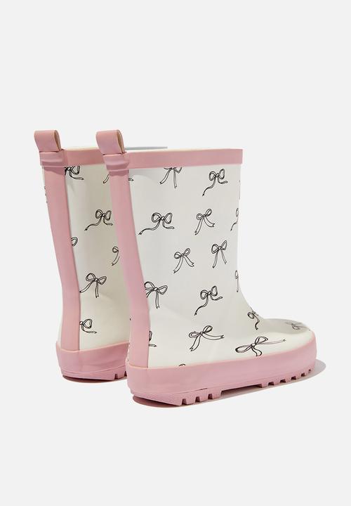 Cotton On - Kids rainboot - zephyr/bows