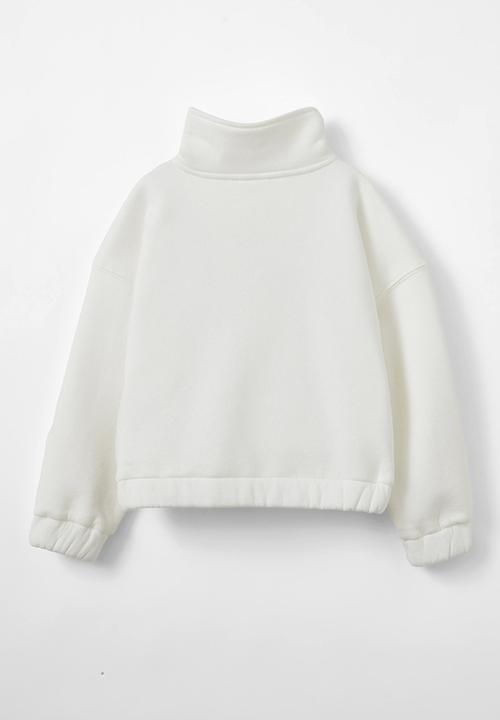 Cotton On - Naomi half zip pullover - vanilla/pickleball
