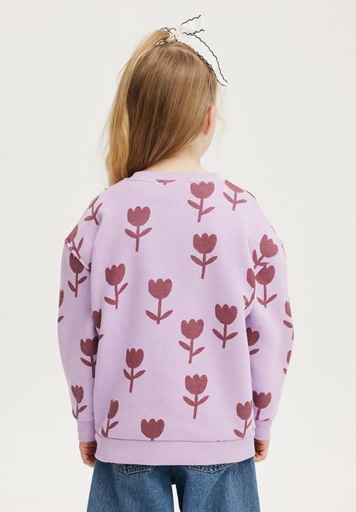 Cotton On - Nyla crew - lilac drop/tulips