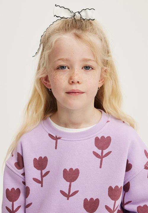 Cotton On - Nyla crew - lilac drop/tulips