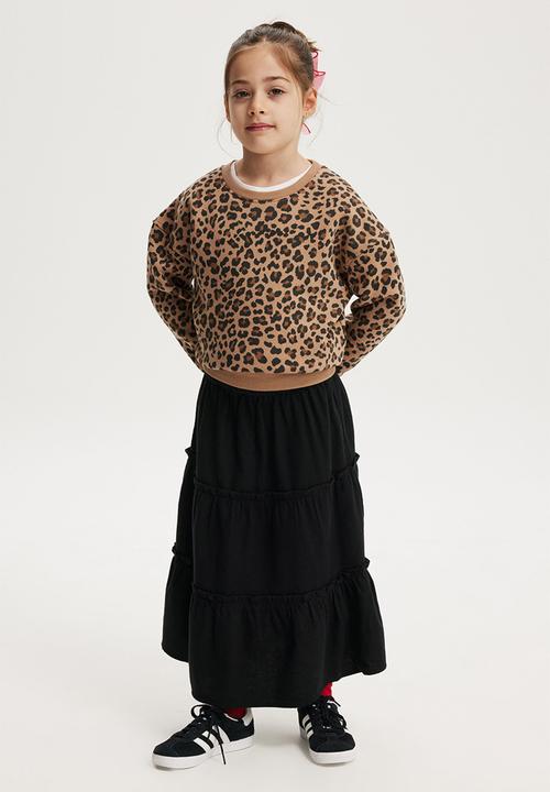 Cotton On - Nyla crew - taupy brown/leopard