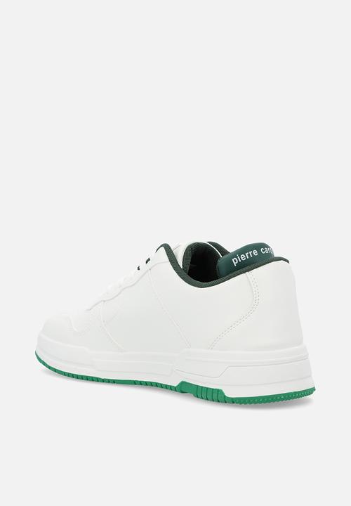 Pierre Cardin - Gunner casual lace up white green a1