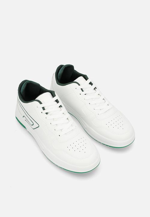 Pierre Cardin - Gunner casual lace up white green a1