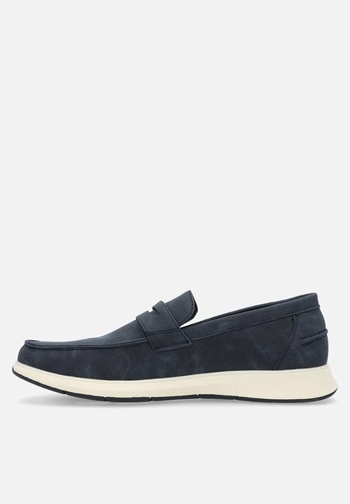 Pierre Cardin - Hector casual slip on - navy & white 