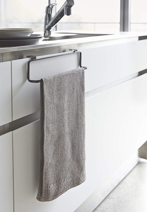 Yamazaki - Kitchen towel hanger wide - black