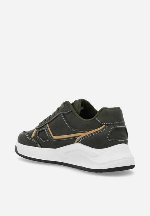 Pierre Cardin - Rico casual lace up olive tan a1