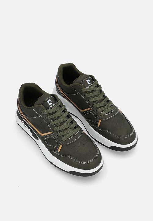 Pierre Cardin - Rico casual lace up olive tan a1