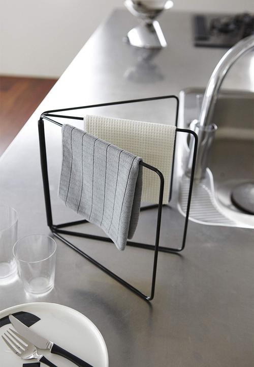 Yamazaki - Foldable towel hanger - black