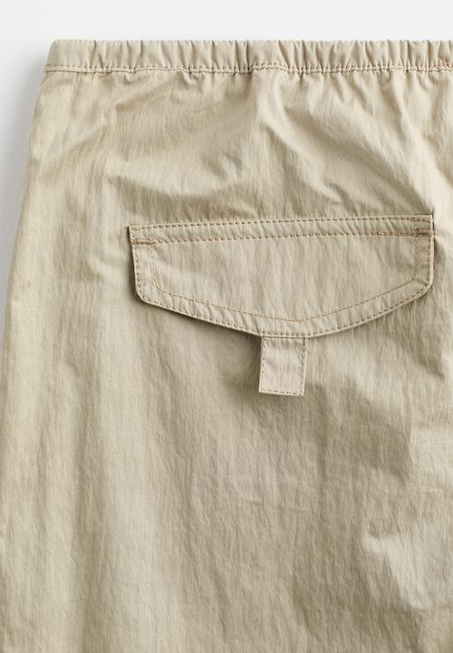 H&M - Parachute trousers - khaki beige
