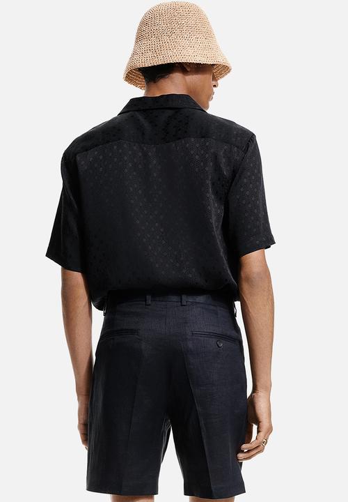 H&M - Regular fit resort shirt - black