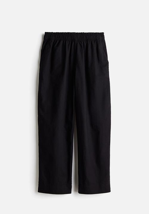 H&M - Ankle-length linen trousers - black