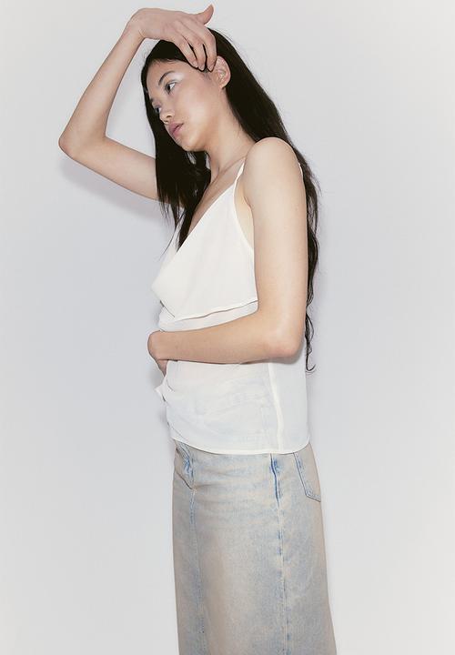 H&M - Denim maxi skirt - pale denim blue