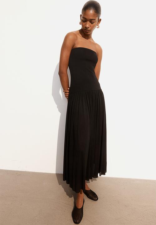 Long bandeau dress - black - 1239043003