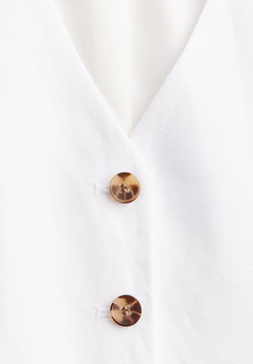 H&M - Suit waistcoat - white