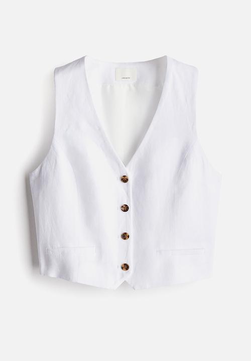 H&M - Suit waistcoat - white