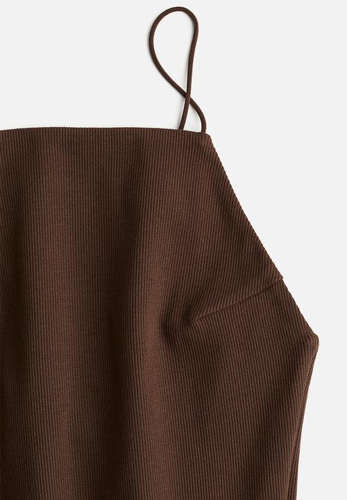 H&M - Low-back strappy dress - brown