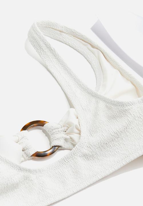 H&M - Padded bikini top - white