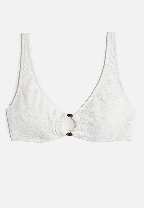 H&M - Padded bikini top - white