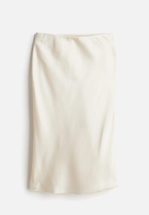 H&M - Knee-length skirt - cream
