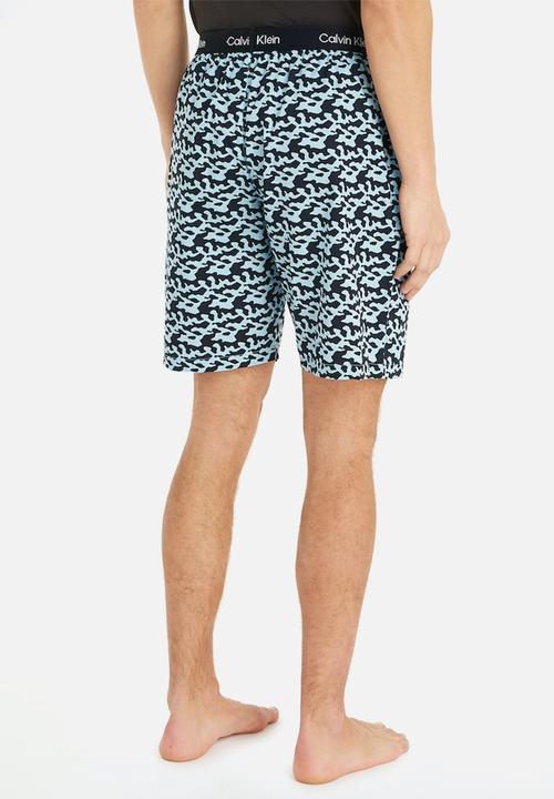 Calvin Klein - Sleep Short - Tiny Tree Frog Print Aquatic