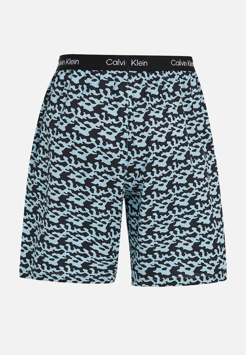 Calvin Klein - Sleep Short - Tiny Tree Frog Print Aquatic