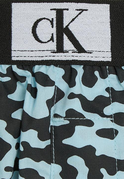 Calvin Klein - Sleep Short - Tiny Tree Frog Print Aquatic