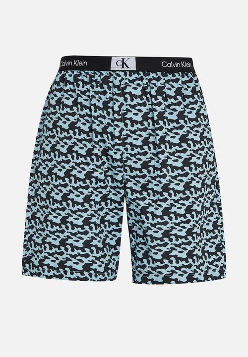Calvin Klein - Sleep Short - Tiny Tree Frog Print Aquatic