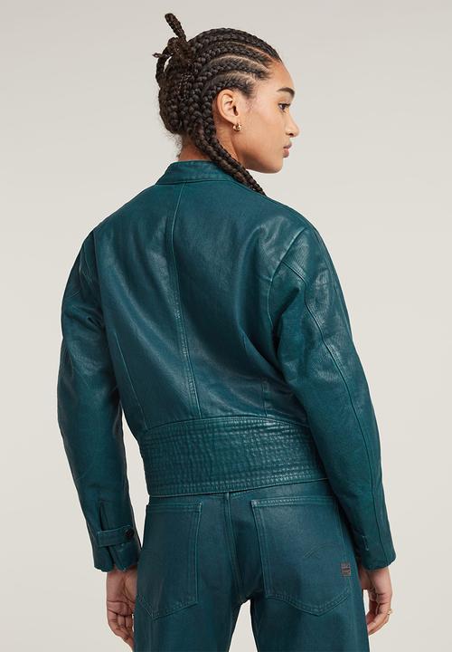 G-STAR - Short moto jacket wmn - green