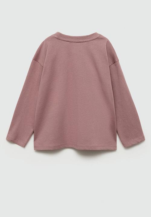 MANGO - T-shirt koala - dark red