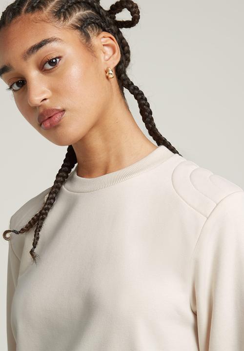 G-STAR - Shoulder pdd dressy sw wmn - white