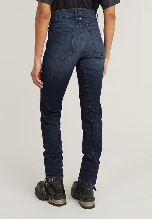 G-STAR - Ace 2.0 Biker Slim Straight Wmn - Blue