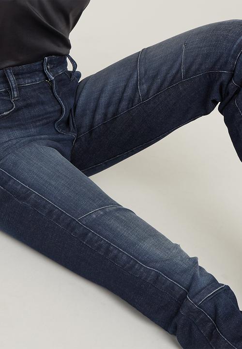G-STAR - Ace 2.0 Biker Slim Straight Wmn - Blue