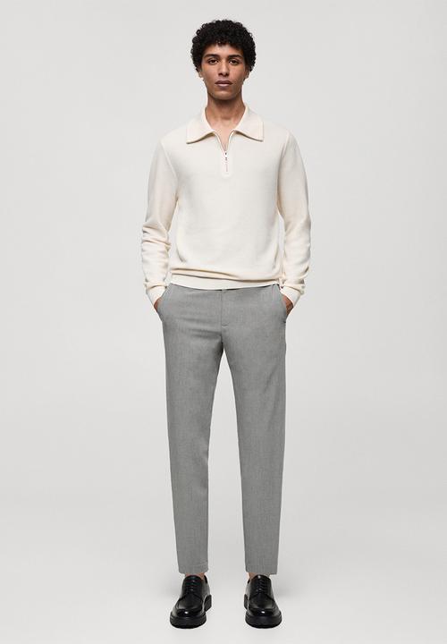 MANGO - Trousers bologna - gray