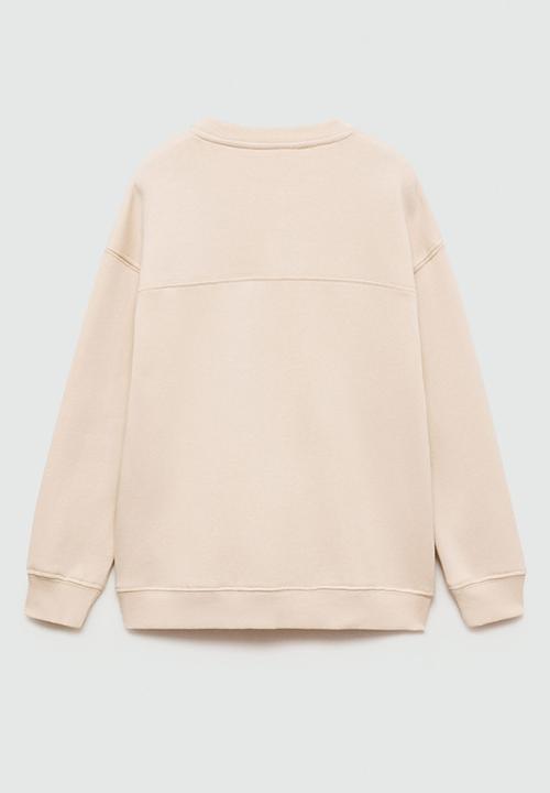 MANGO - Sweatshirt flow - light pastel brown