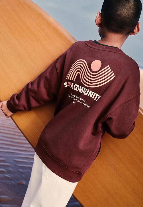 MANGO - Sweatshirt comun - dark red