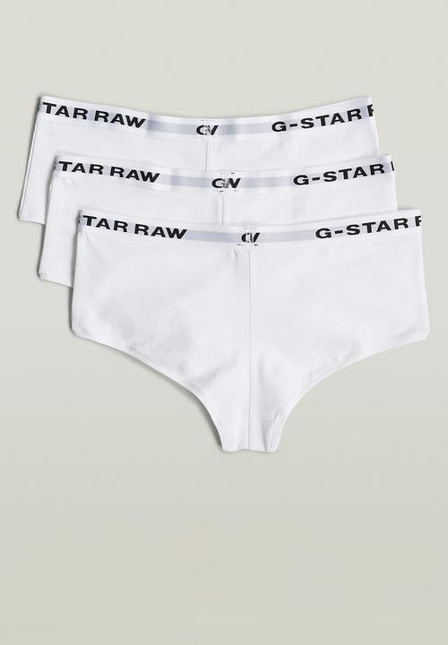 G-STAR - Hipster Wmn 3 Pack - White/White/White