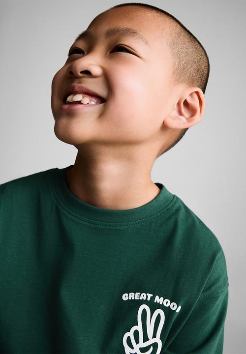 MANGO - T-shirt victory - dark green