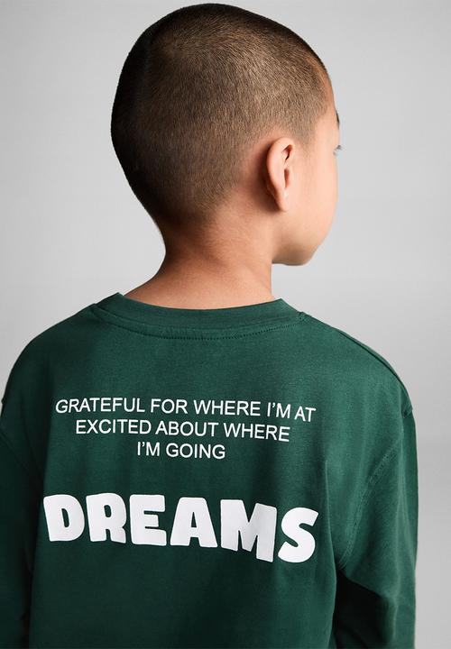 MANGO - T-shirt victory - dark green