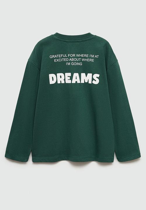 MANGO - T-shirt victory - dark green
